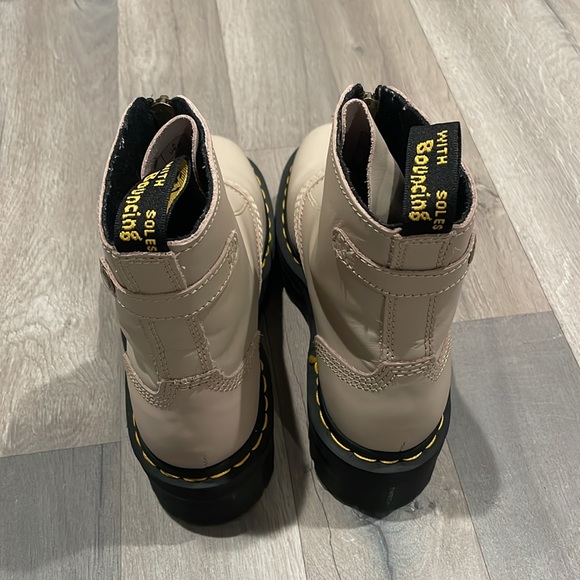 DR. MARTENS JETTA ZIPPED SENDAL LEATHER PLATFORM BOOTS - Picture 10 of 16